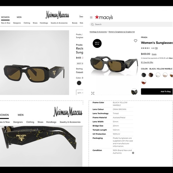 PRADA’S SEEN ON CELEBS AND INFLUENCERS, THIS STYLE IS AN UNIQUE BROWN MARBLEIZE - Picture 3 of 16